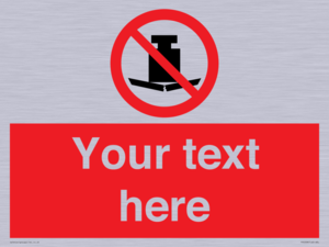 Custom No Heavy Loads Sign